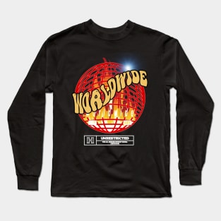 worldwide fire tshirt streetwear y2k Long Sleeve T-Shirt